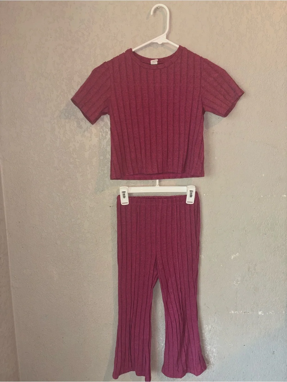 Kids Ribbed Short-Sleeve set